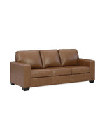 Sofa-lit Jelani TOCO Meubles en cuir marron au design contemporain et confortable
