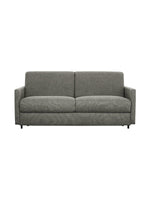 Canapé-lit Omari gris chiné en tissu de TOCO Meubles, design moderne et polyvalent pour salon.