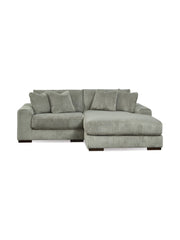 Sofa sectionnel 2 morceaux orienté vers la droite / Gris