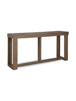 Table console Carito grise au design minimaliste et moderne par TOCO Meubles, idéale pour une entrée ou un salon.