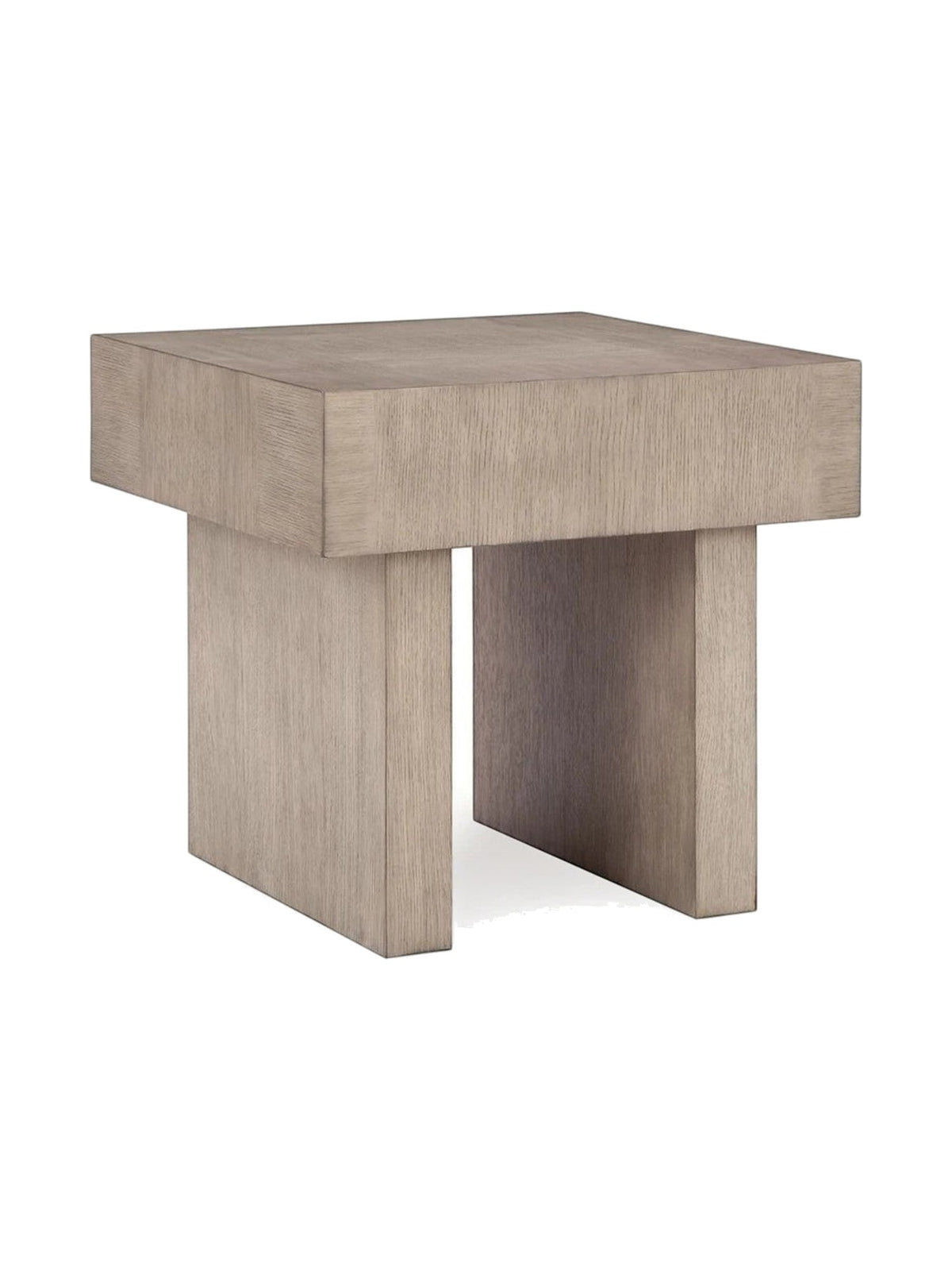 Table d'appoint Elaina par TOCO Meubles en bois clair avec un design minimaliste et une base robuste