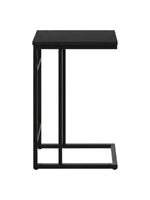 Table d'appoint TOCO Meubles Valcourt noire au design minimaliste en forme de C pour canapé