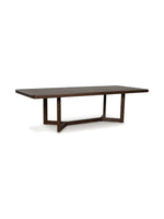 Table de salle à manger rectangulaire extensible Dllenno en bois brun foncé par TOCO Meubles