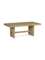 Table de salon Kyo TOCO Meubles en bois massif clair avec un design rustique et une structure robuste