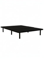 Base de lit double noire Air Flow de TOCO Meubles avec structure métallique robuste et design minimaliste