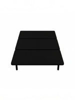 Base de lit double noire Air Flow de TOCO Meubles avec design minimaliste et pieds robustes