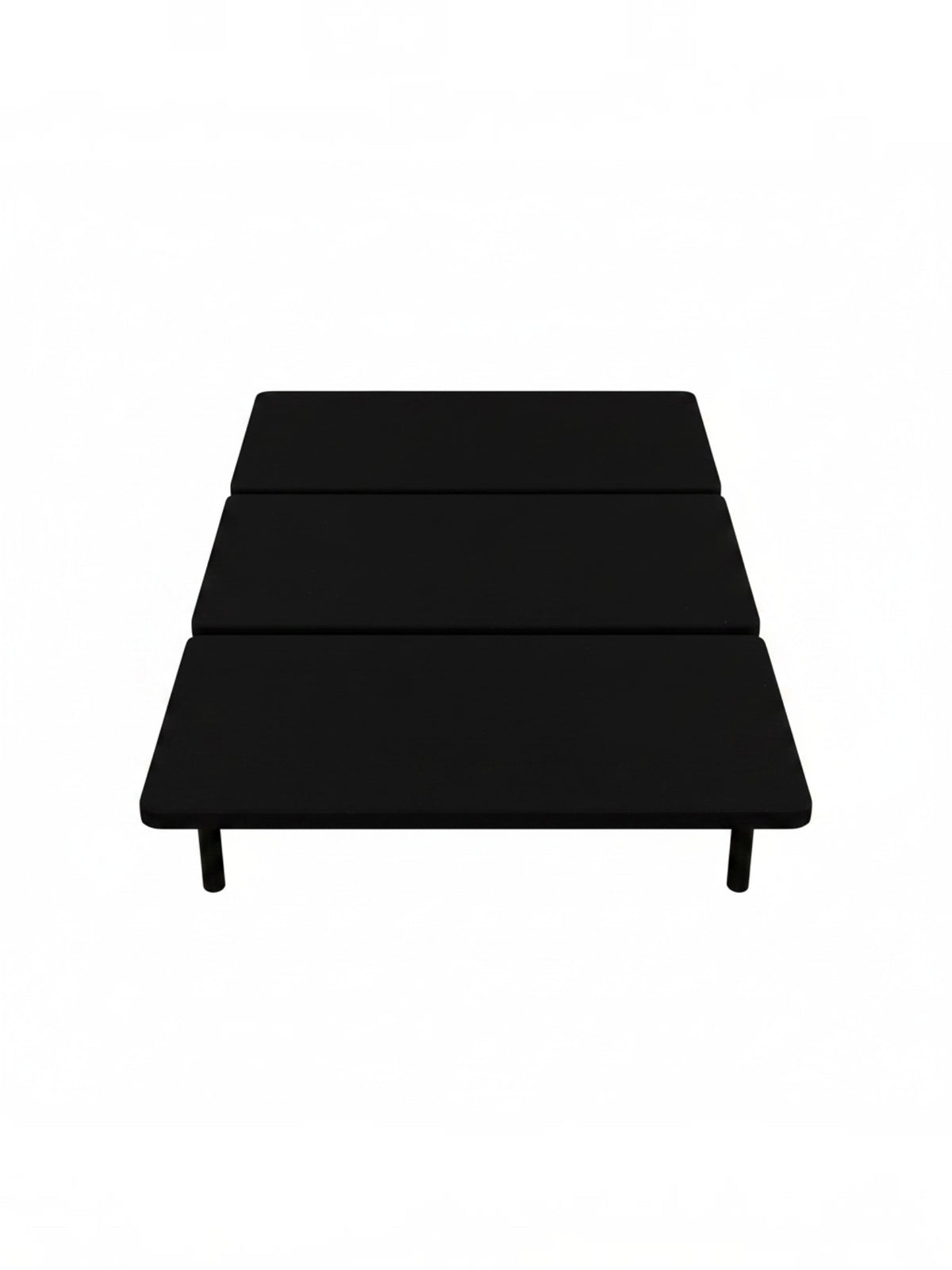 Base de lit double noire Air Flow de TOCO Meubles avec design minimaliste et pieds robustes