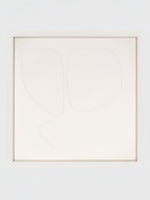 Cadre décoratif TOCO Meubles Dream II blanc au design minimaliste et épuré avec lignes abstraites en relief