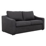 TOCO Meubles Canapé-lit Ayana gris foncé, tissu doux, 2 places, convertible en lit d'appoint pour salon.