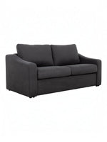 TOCO Meubles Canapé-lit Ayana gris foncé, tissu doux, 2 places, convertible en lit d'appoint pour salon.