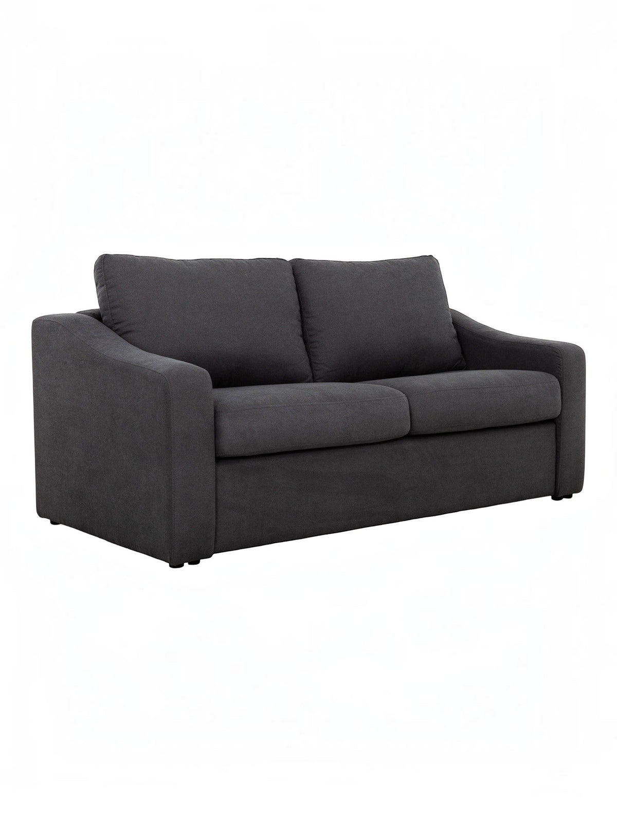TOCO Meubles Canapé-lit Ayana gris foncé, tissu doux, 2 places, convertible en lit d'appoint pour salon.