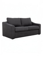 TOCO Meubles Canapé-lit Ayana gris foncé, tissu doux, 2 places, convertible en lit d'appoint pour salon.