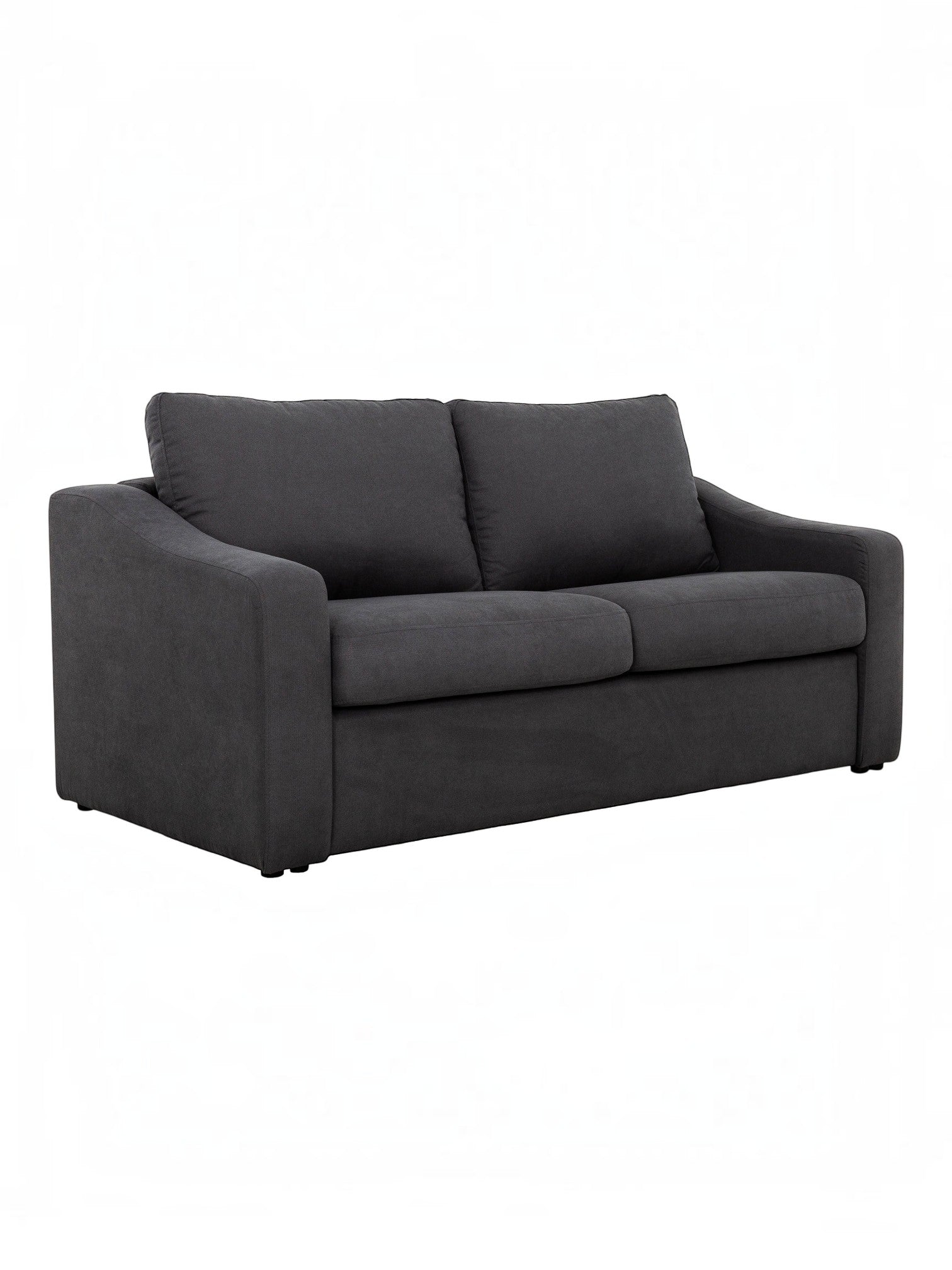 TOCO Meubles Canapé-lit Ayana gris foncé, tissu doux, 2 places, convertible en lit d'appoint pour salon.