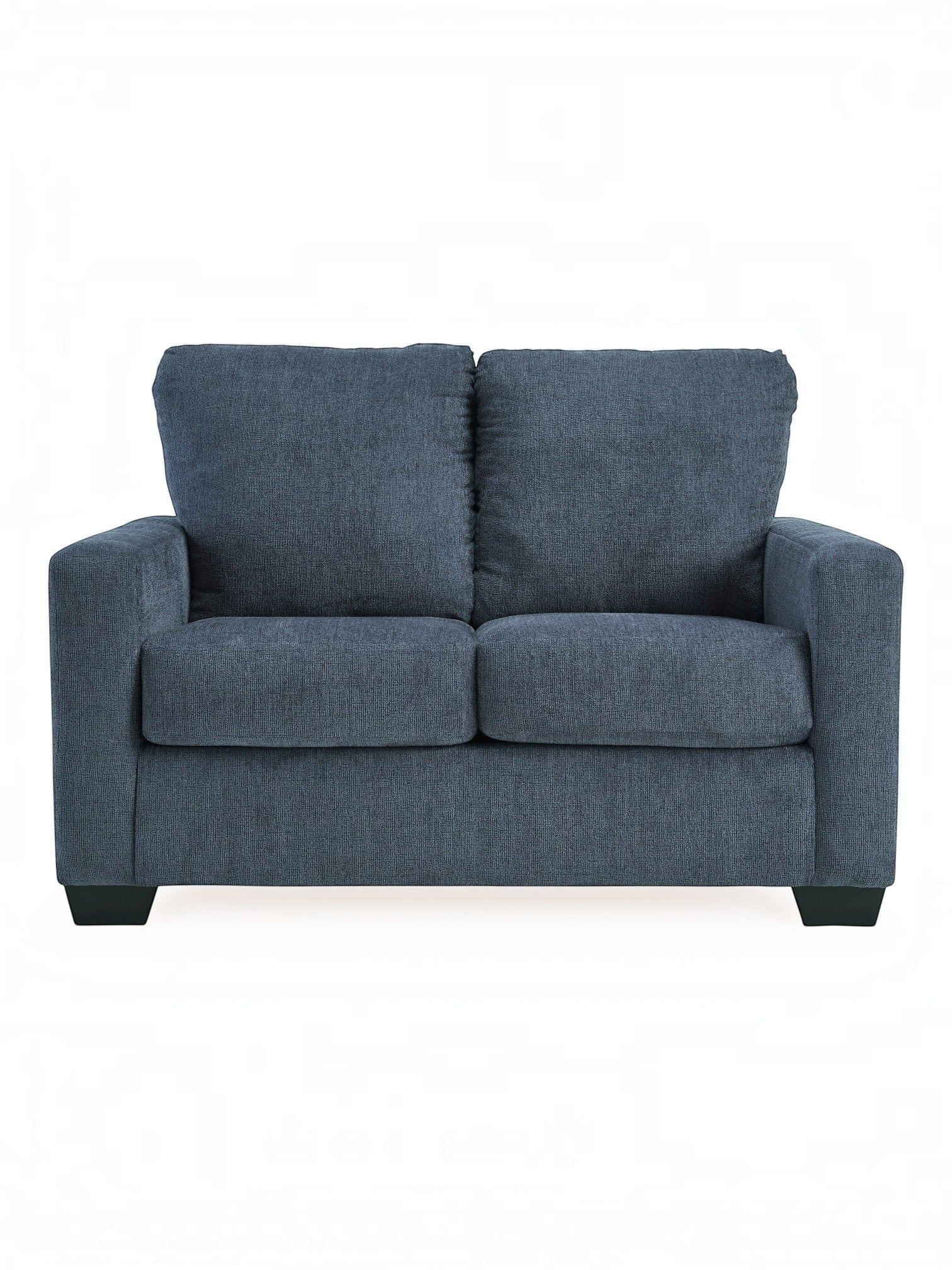Canapé-lit 2 places Jabari bleu marine en tissu de TOCO Meubles, design moderne et confortable.