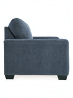 Canapé-lit Jabari 2 places bleu marine en tissu par TOCO Meubles, design moderne et confortable.