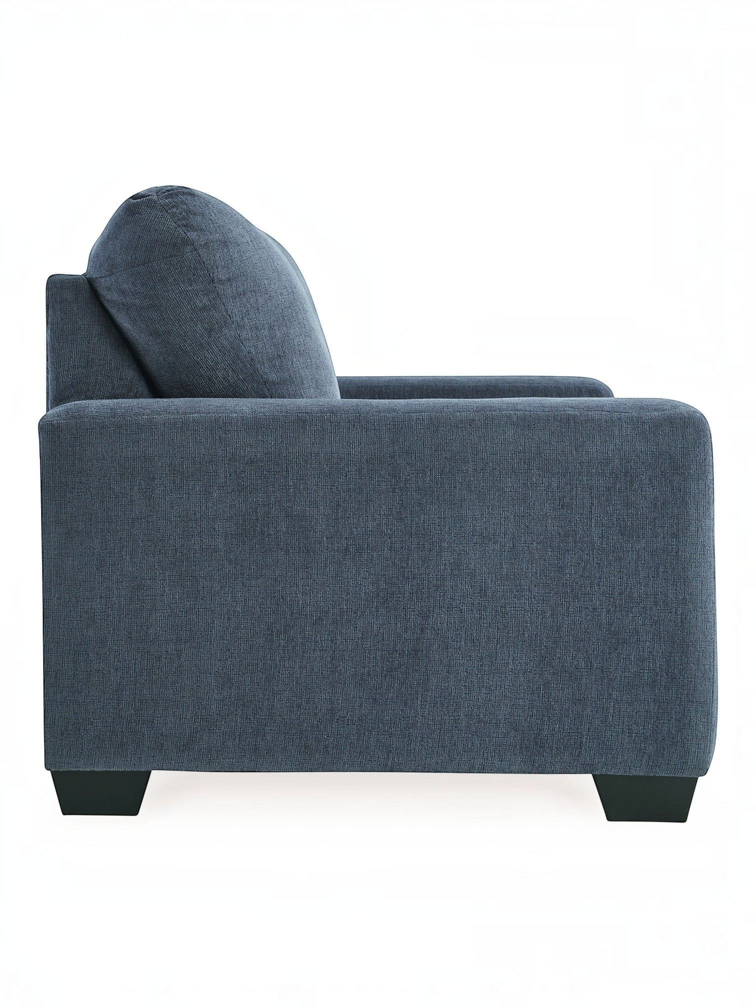 Canapé-lit Jabari 2 places bleu marine en tissu par TOCO Meubles, design moderne et confortable.