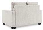 TOCO Meubles Canapé-lit Jabari 2 places gris clair texturé, pieds noirs bas