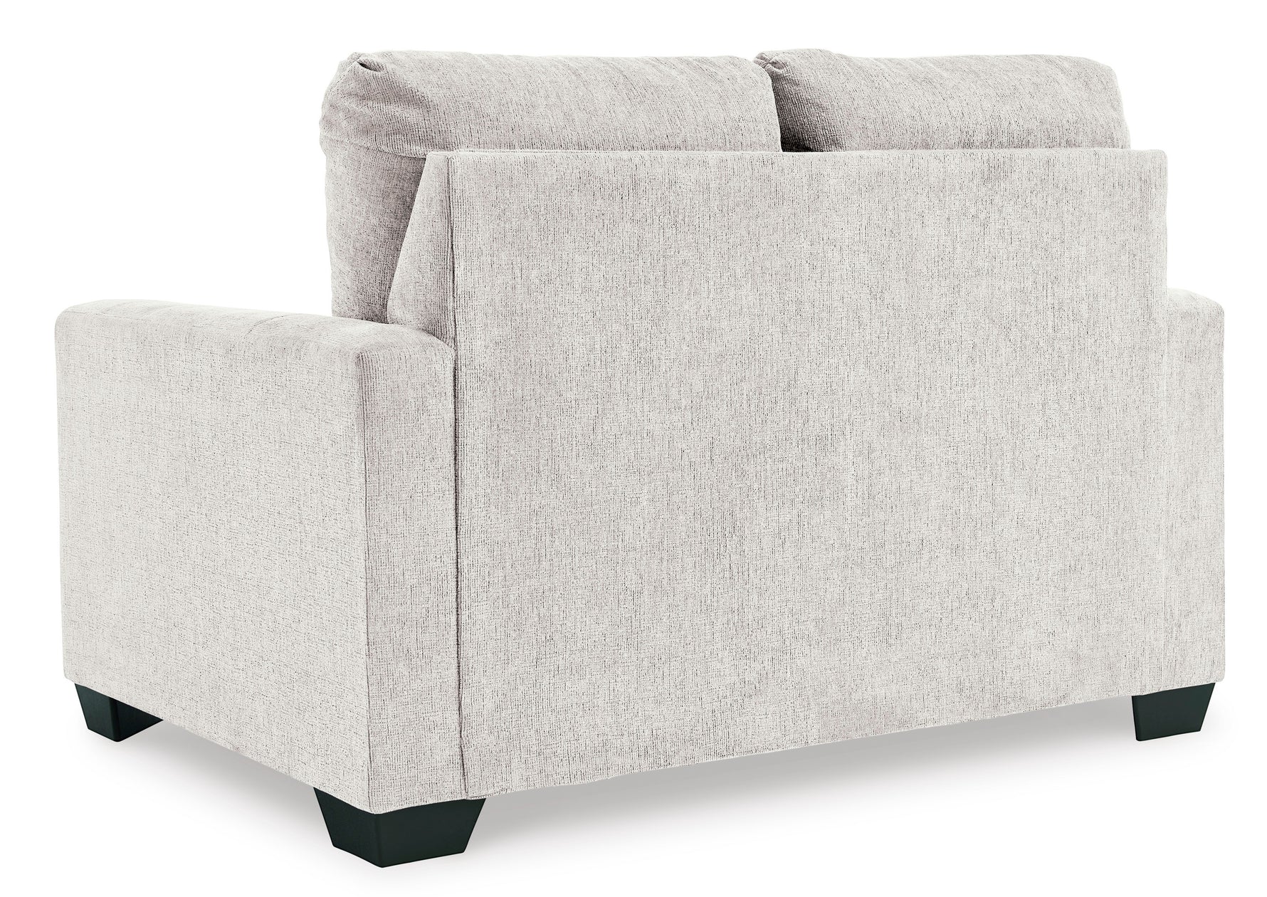 TOCO Meubles Canapé-lit Jabari 2 places gris clair texturé, pieds noirs bas