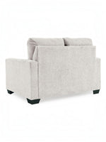 TOCO Meubles Canapé-lit Jabari 2 places gris clair texturé, pieds noirs bas
