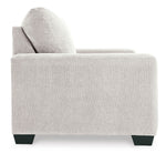 TOCO Meubles Canapé-lit Jabari 2 places gris clair en tissu, design moderne et confortable.