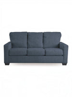 TOCO Meubles Canapé-lit Jabari 3 places bleu marine en tissu, design moderne et confortable.