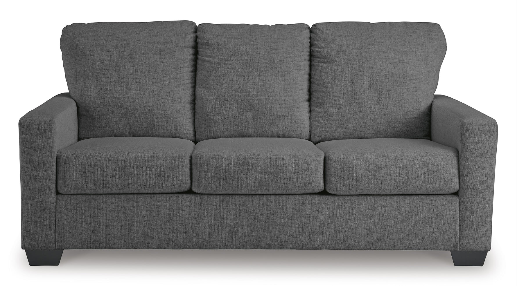 TOCO Meubles Canapé-lit Jabari 3 places gris anthracite en tissu, design moderne et confortable.