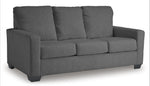 TOCO Meubles Canapé-lit Jabari 3 places gris anthracite en tissu, design moderne et confortable.