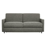 Canapé-lit Omari gris chiné en tissu de TOCO Meubles, design moderne et polyvalent pour salon.