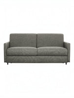 Canapé-lit Omari gris chiné en tissu de TOCO Meubles, design moderne et polyvalent pour salon.