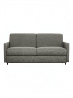 Canapé-lit Omari gris chiné en tissu de TOCO Meubles, design moderne et polyvalent pour salon.