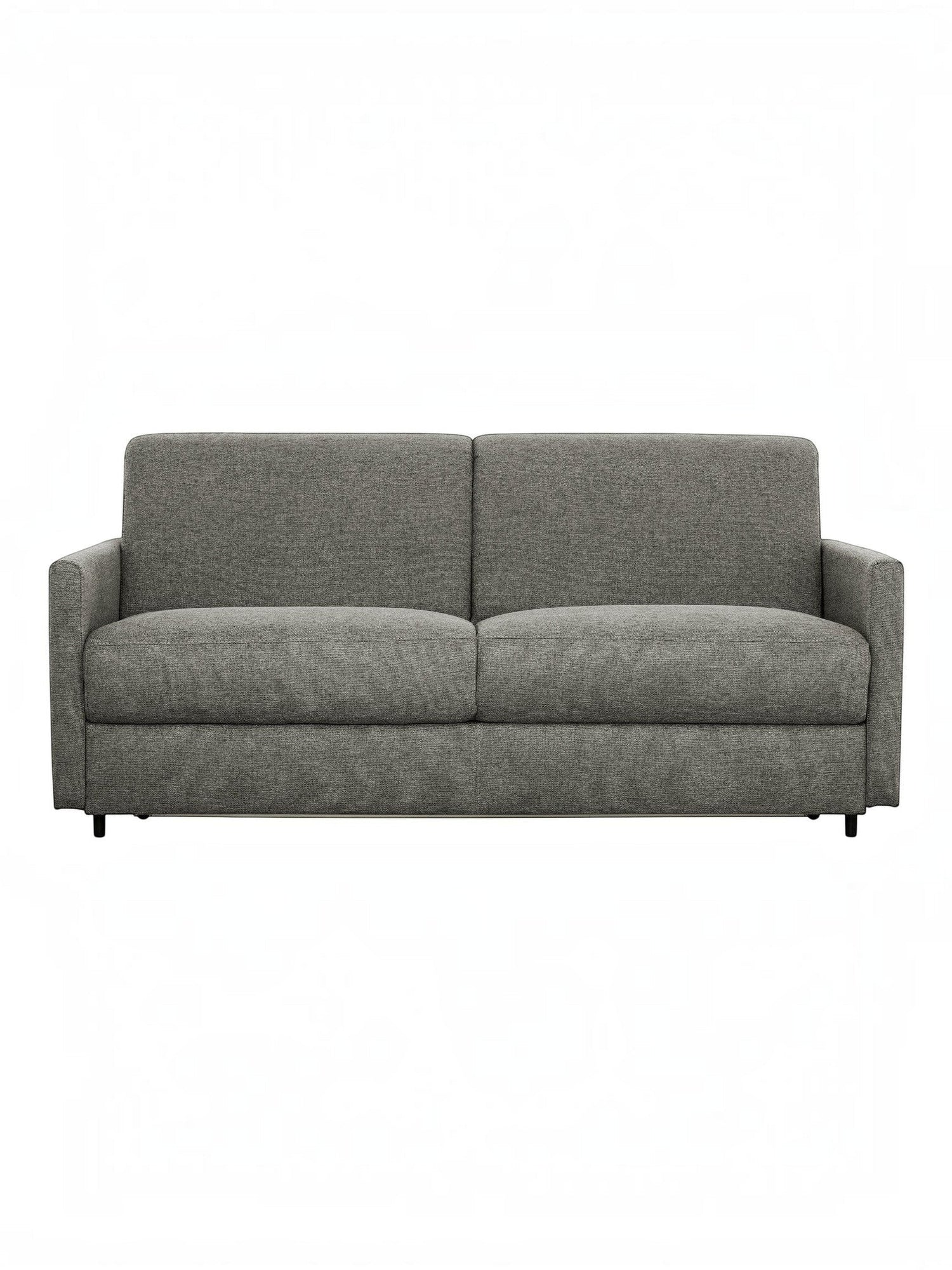 Canapé-lit Omari gris chiné en tissu de TOCO Meubles, design moderne et polyvalent pour salon.