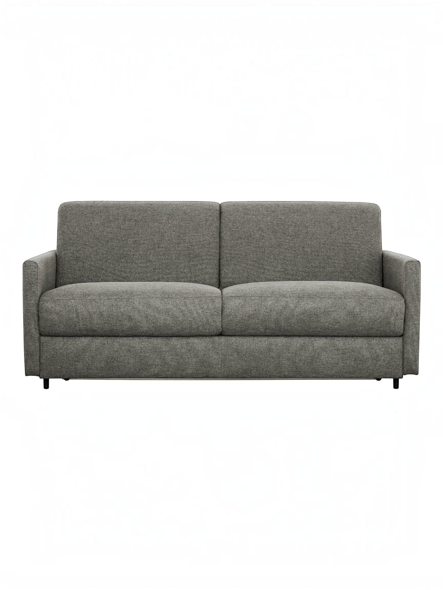 Canapé-lit Omari gris chiné en tissu de TOCO Meubles, design moderne et polyvalent pour salon.
