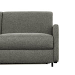 Canapé-lit Omari gris foncé en tissu de TOCO Meubles, design moderne et confortable.