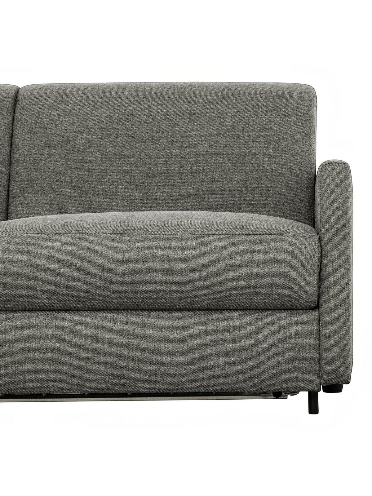 Canapé-lit Omari gris foncé en tissu de TOCO Meubles, design moderne et confortable.