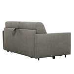 TOCO Meubles - Canapé-lit Omari gris chiné en tissu, design moderne et polyvalent pour salon.