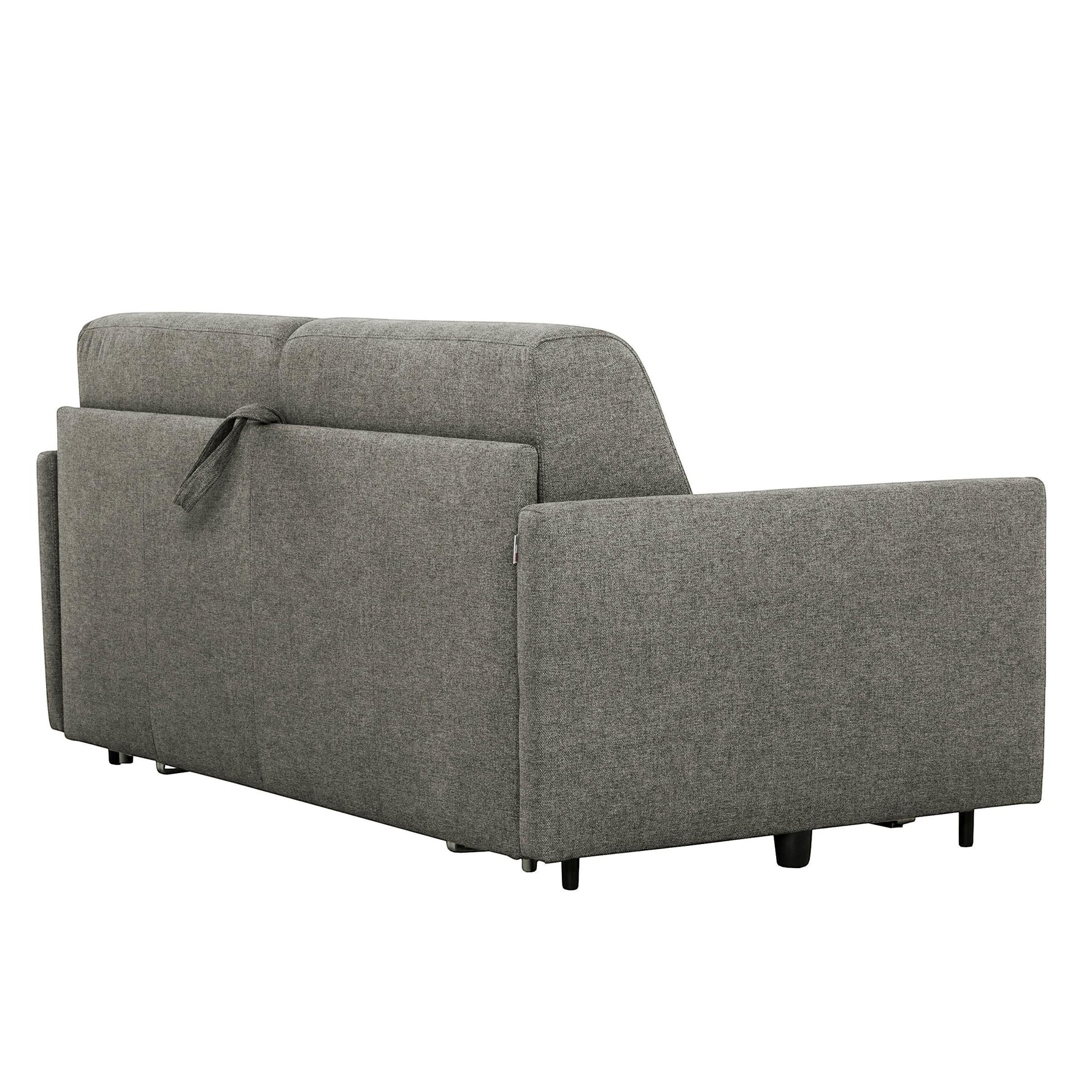 TOCO Meubles - Canapé-lit Omari gris chiné en tissu, design moderne et polyvalent pour salon.