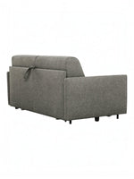 TOCO Meubles - Canapé-lit Omari gris chiné en tissu, design moderne et polyvalent pour salon.