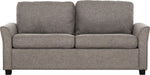 Canapé-lit Sana gris chiné TOCO Meubles, 2 places, tissu texturé, design moderne et confortable.