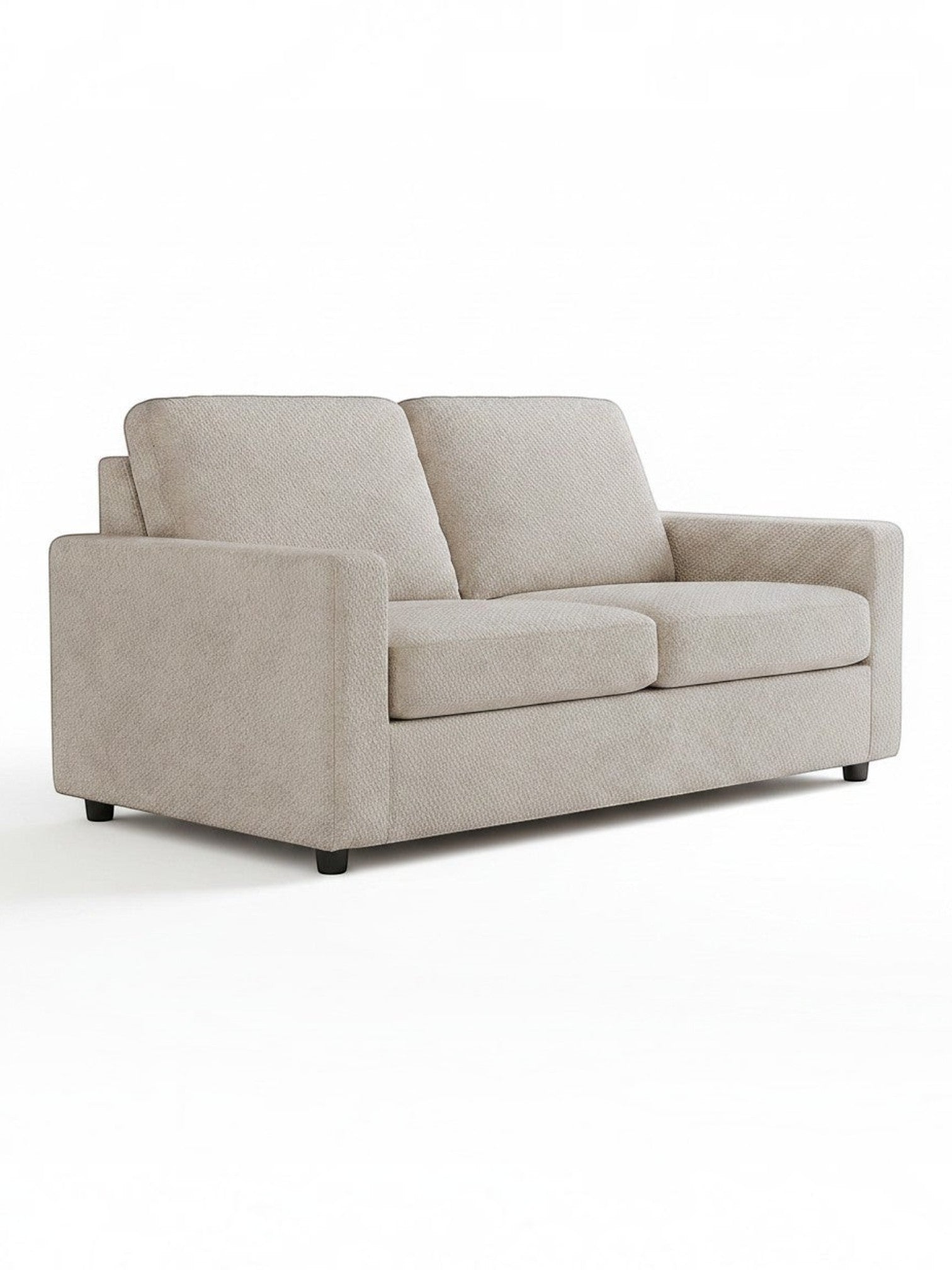 Causeuse deux places beige TOCO Meubles au design moderne et confortable pour petit salon