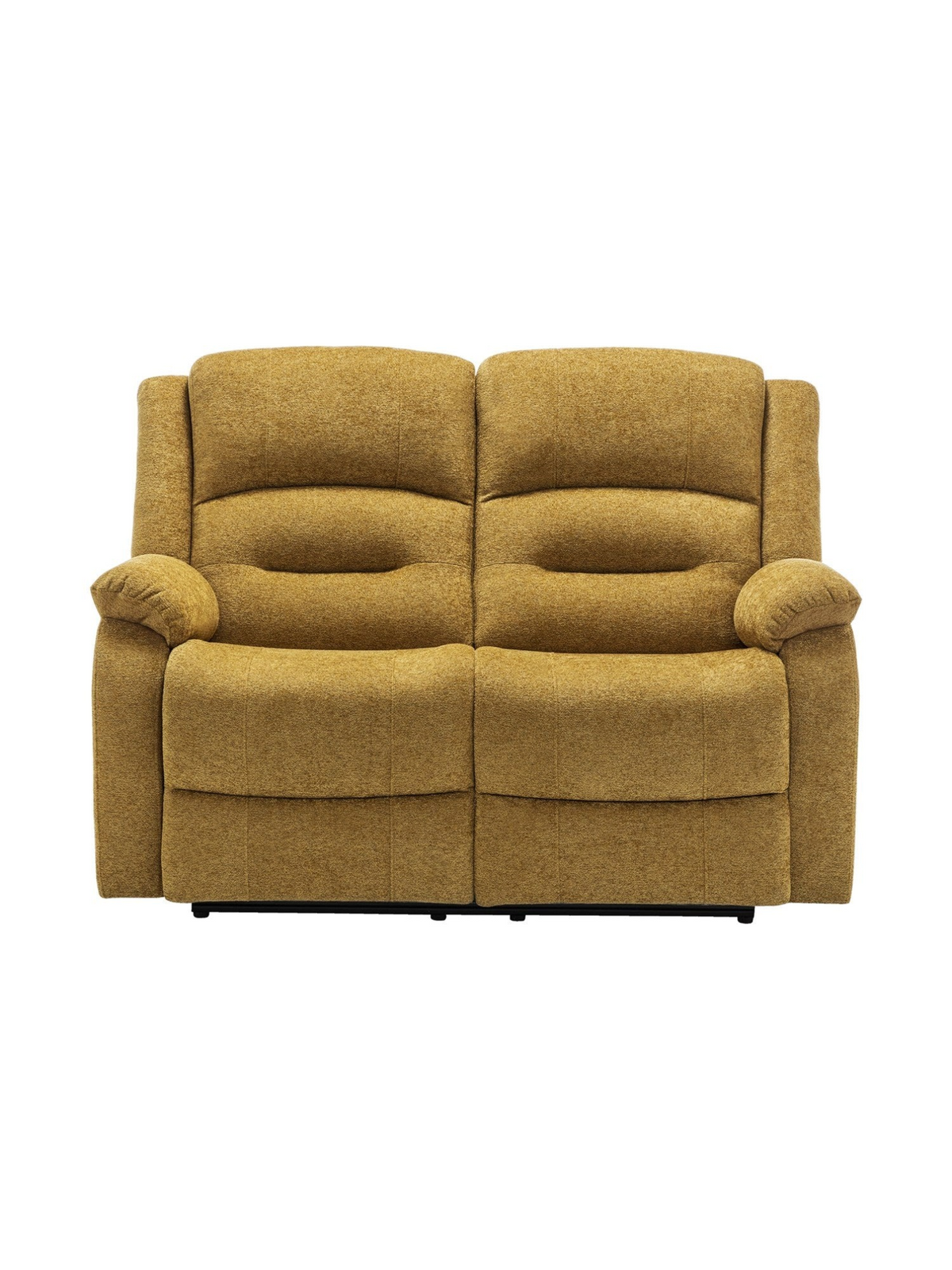 Causeuse inclinable électrique Béatrice TOCO Meubles en tissu jaune texturé avec accoudoirs rembourrés
