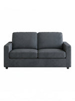 Causeuse deux places TOCO Meubles Nuru en tissu gris texturé pour un salon confortable et moderne
