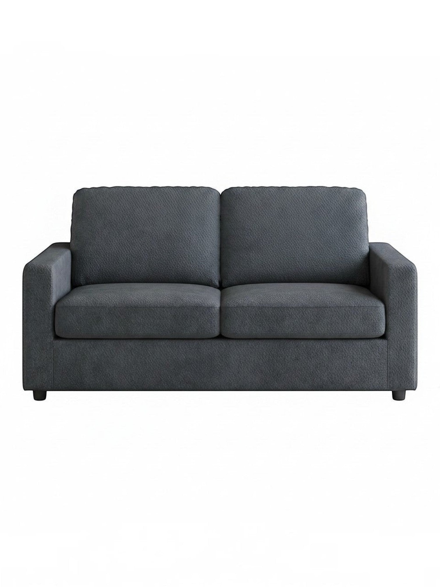 Causeuse deux places TOCO Meubles Nuru en tissu gris texturé pour un salon confortable et moderne
