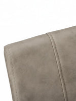 TOCO Meubles Chaise Baxter taupe effet suède, assise confortable, base métal noir, design moderne sans accoudoirs.
