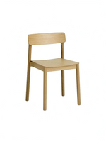 Chaise de salle à manger Élix TOCO Meubles en chêne massif naturel au design moderne avec dossier courbé