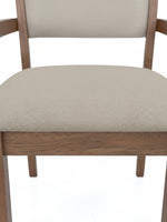 Chaise Monarch 1311 de TOCO Meubles avec assise en tissu beige et structure en bois massif