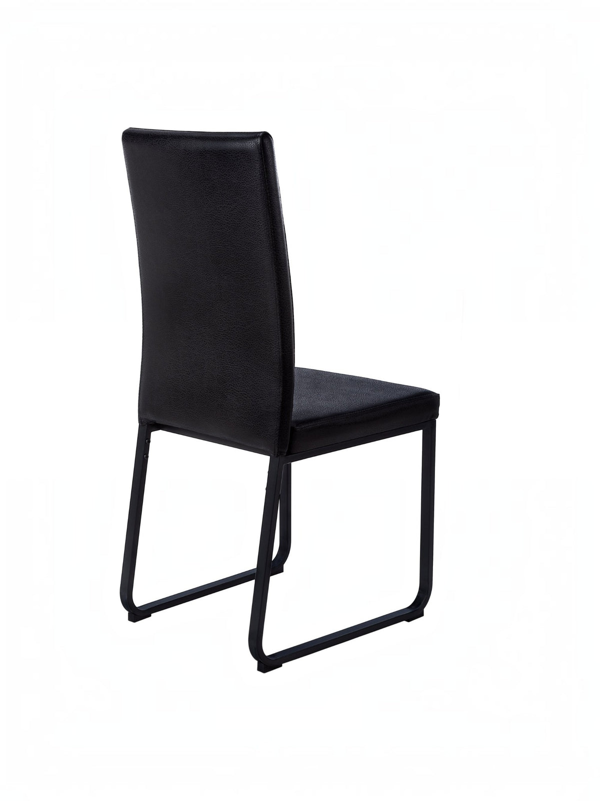 Chaise de salle à manger Norka TOCO Meubles noire avec structure en bois et finition mate vue de trois-quarts arrière