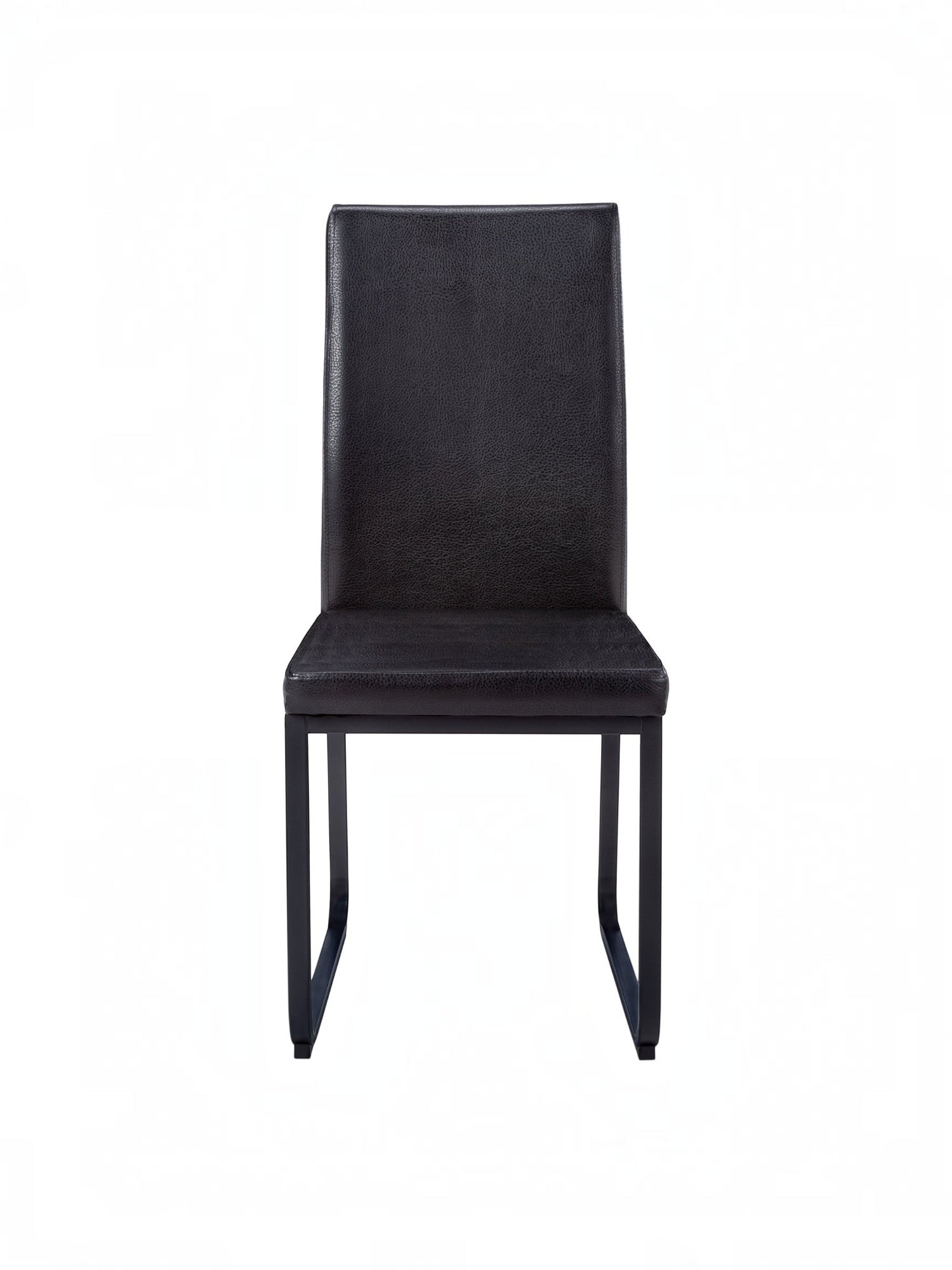 Chaise de salle à manger Norka par TOCO Meubles, design épuré avec structure en bois noir et finition mate.