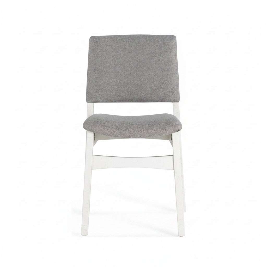 Chaise Transformer Table TOCO Meubles en tissu gris avec pieds blancs en bois, design moderne et ergonomique.