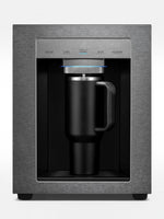 Distributeur d'eau et de glace AutoFill MIDEA sur réfrigérateur TOCO Meubles en acier inoxydable brossé