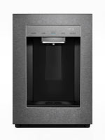 Distributeur d'eau et de glace AutoFill Midea sur réfrigérateur en acier inoxydable brossé chez TOCO Meubles